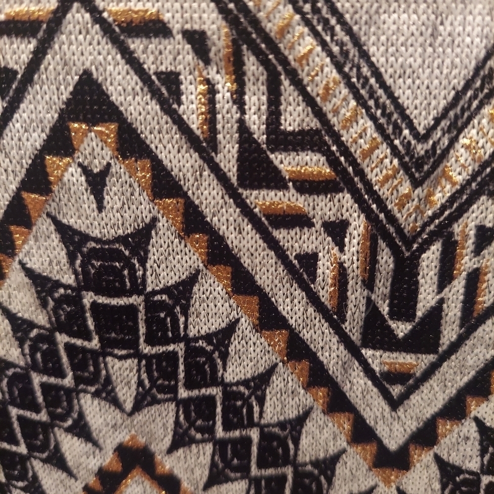 IZ Byer Girls Size 14 Tribal Dress 3/4 Sleeve USED ONCE - Picture 2 of 4